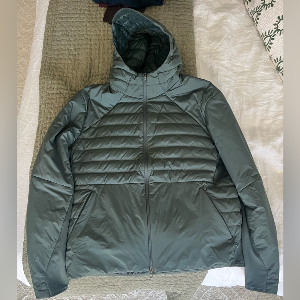 LuluLemon Down For It All Puffer Jacket in Olive